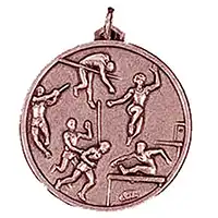 Bronze Pentathlon Athletics Medal 38mm