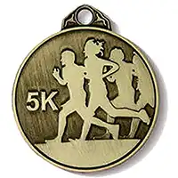 5K running medals 50mm