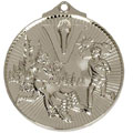 Cross Country Medal Silver 52mm Horizon