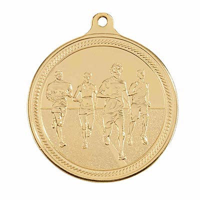 Gold Endurance Running Medal 50mm
