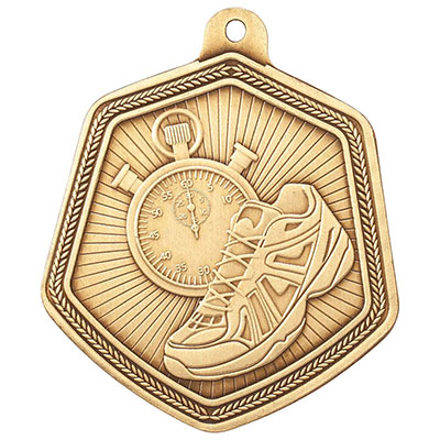Falcon Gold Running Medal 65mm