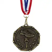 Running Shoe Medal & Ribbon 45mm