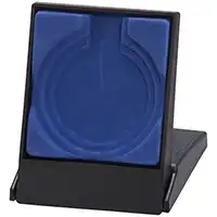 Blue Insert 70mm Black Medal Case £2.20