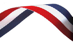 Red white blue medal ribbon