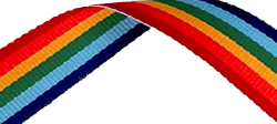 Rainbow medal ribbon