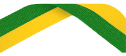 Green yellow medal ribbon